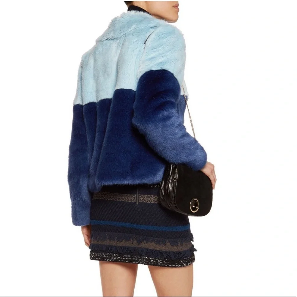 Alice + Olivia Damaris Faux Fur Jacket Copy - Picture 2 of 8